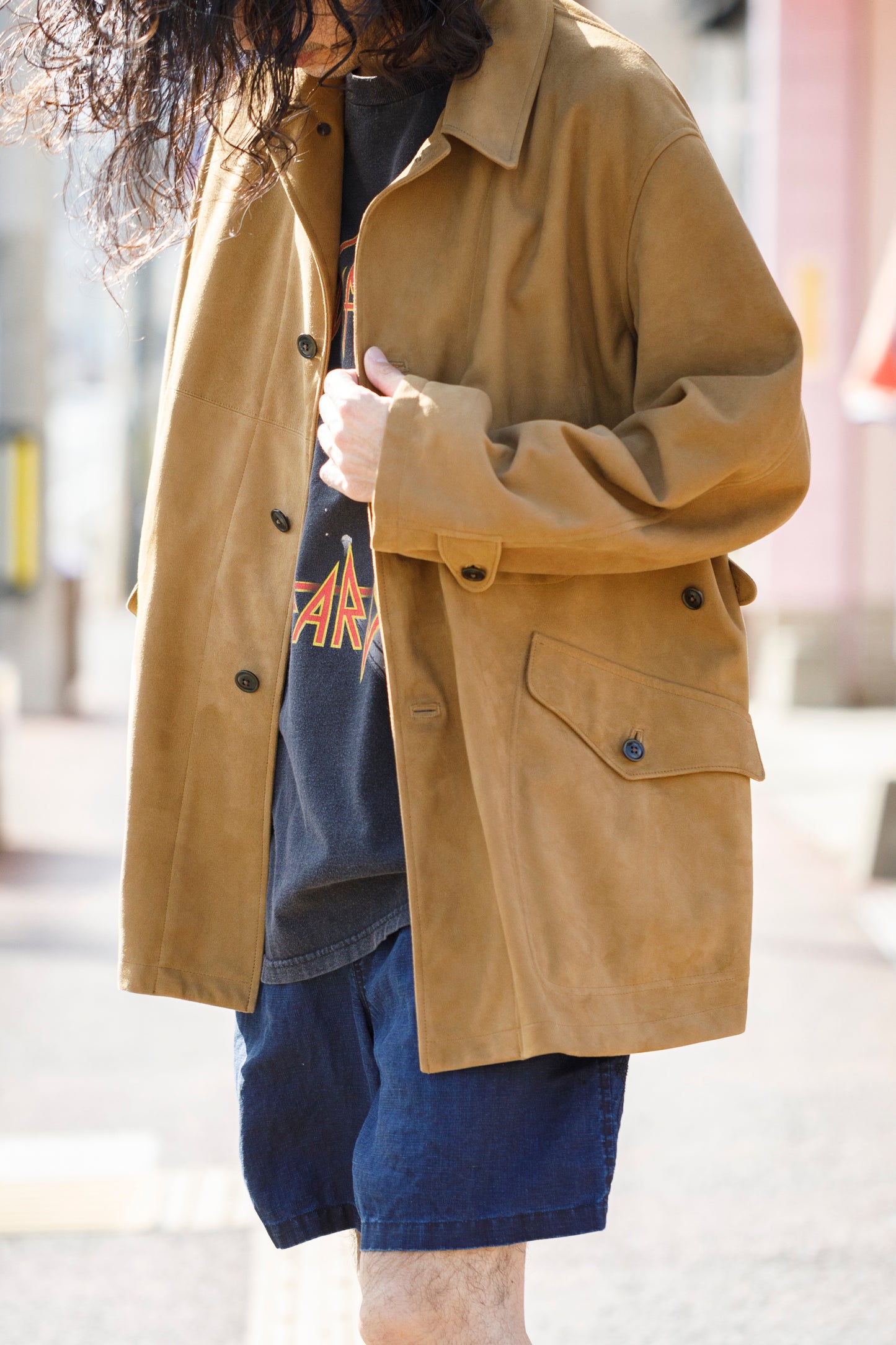 SARTO / 261-11003 SHORT PANTS - INDIGO LINEN