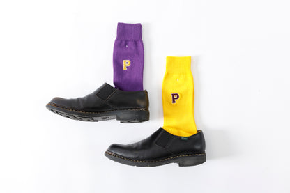 Willow Pants G-002 2P Socks PURPLE / YELLOW