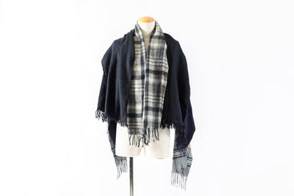 ink / FREELY SCARF - BLACK