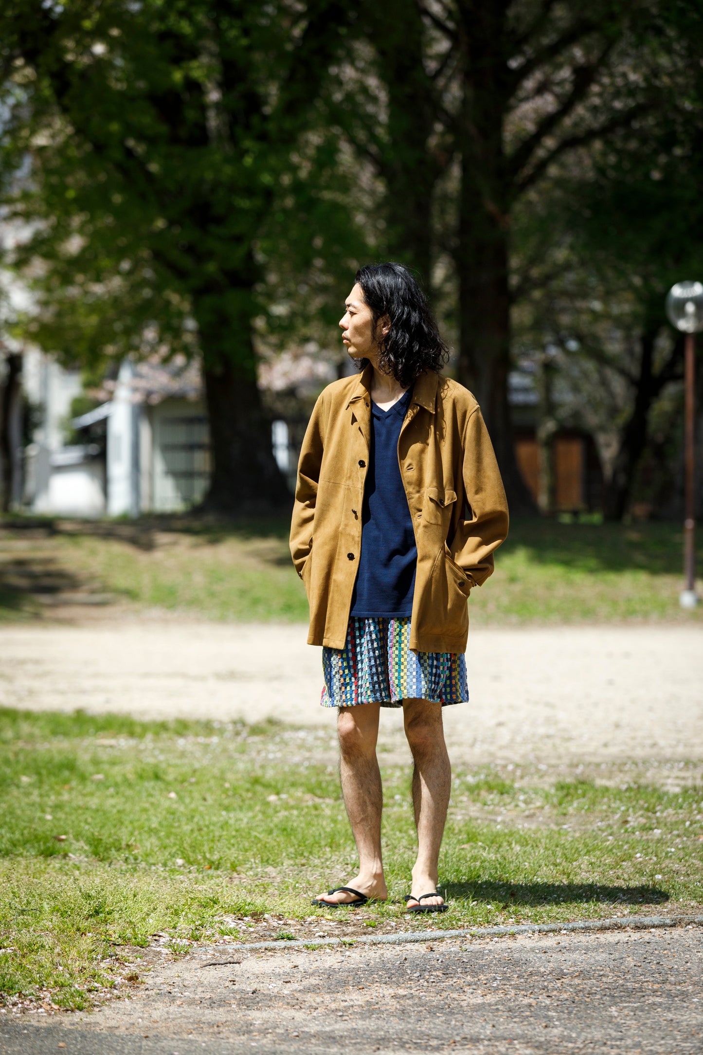 SARTO 261-01001 Half Coat(Metis Goat Suede Leather) - Brown Gold