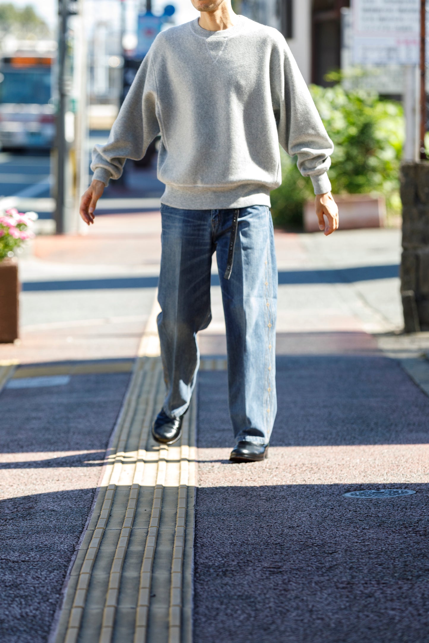 MEIAS / PURE CASHMERE SWEAT PO - T.Gray