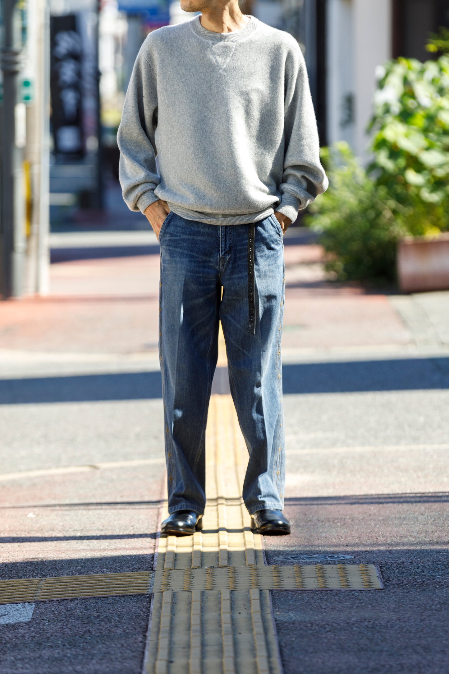 MEIAS / PURE CASHMERE SWEAT PO - T.Gray