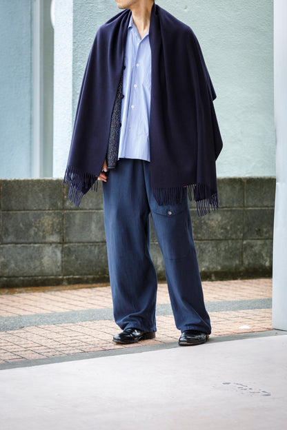 Joshua Ellis / Cashmere plain stole 70x190 -  NEW BLUE(CPG 49259)