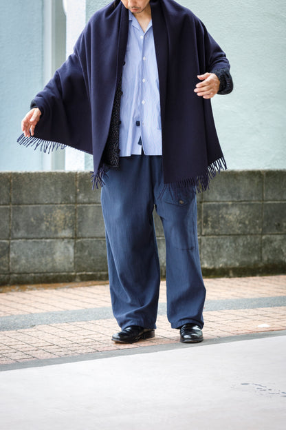 Joshua Ellis / Cashmere plain stole 70x190 -  NEW BLUE(CPG 49259)