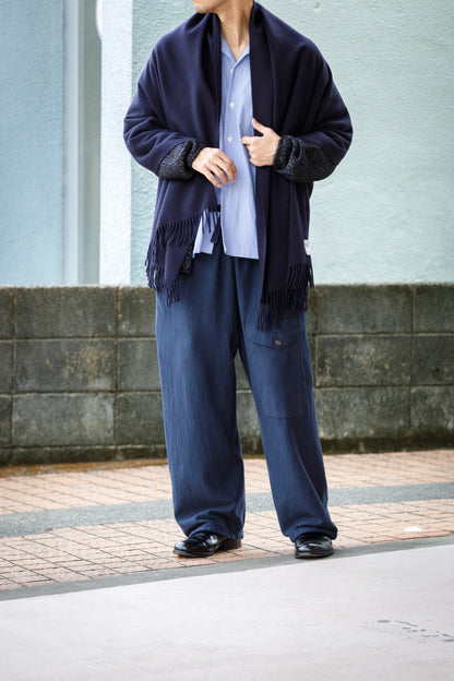 NULABEL / 522-706 GARMENT DYED SWEAT TROUSERS - Midnight