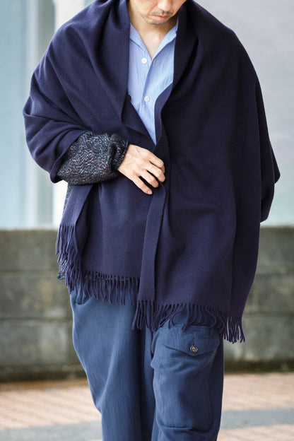 Joshua Ellis / Cashmere plain stole 70x190 -  NEW BLUE(CPG 49259)