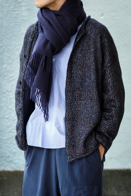 Joshua Ellis / Cashmere plain stole 70x190 -  NEW BLUE(CPG 49259)