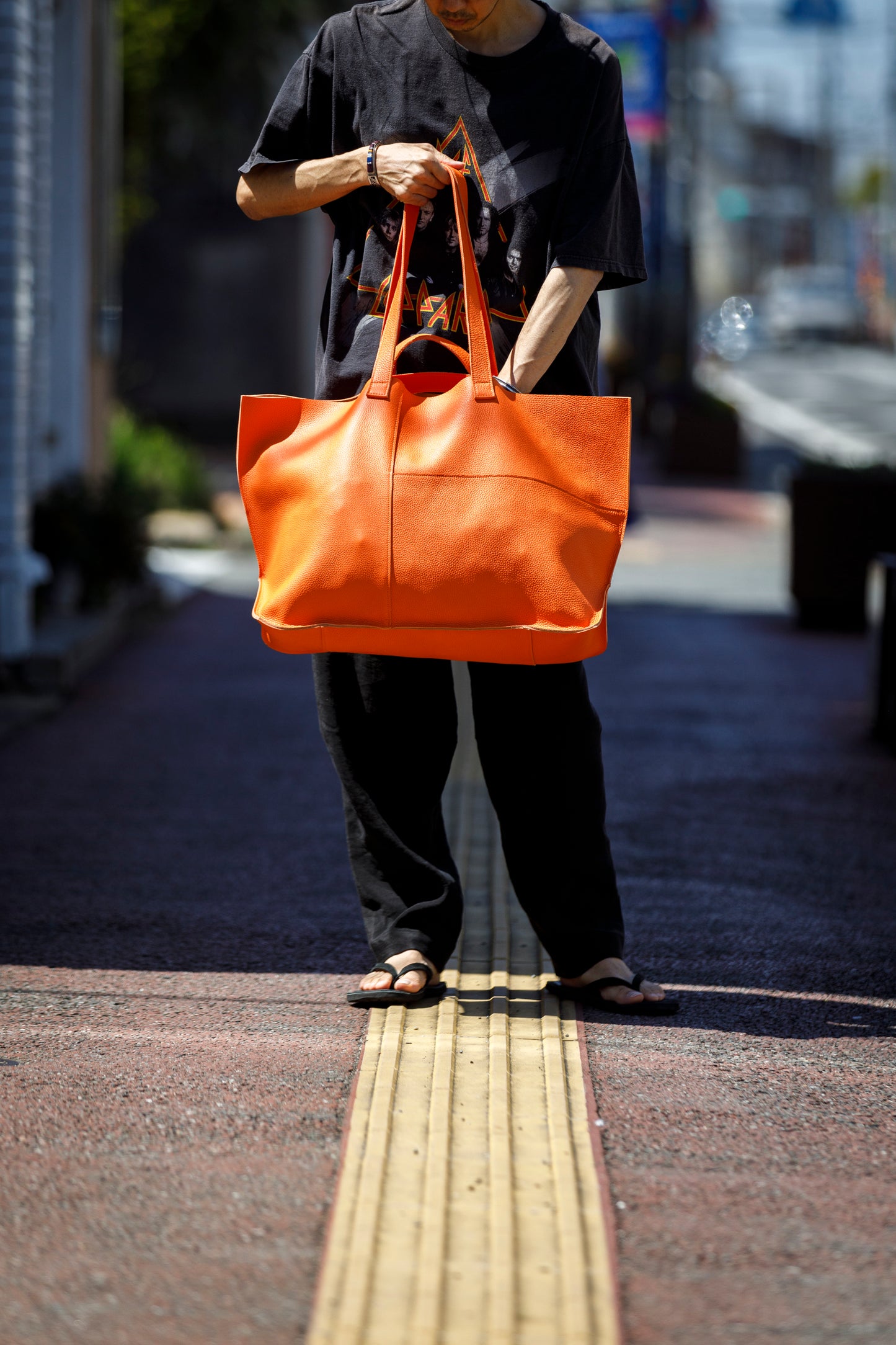 Willow Pants / R-015 HOUSE × WP Hand craft - Hermes Orange