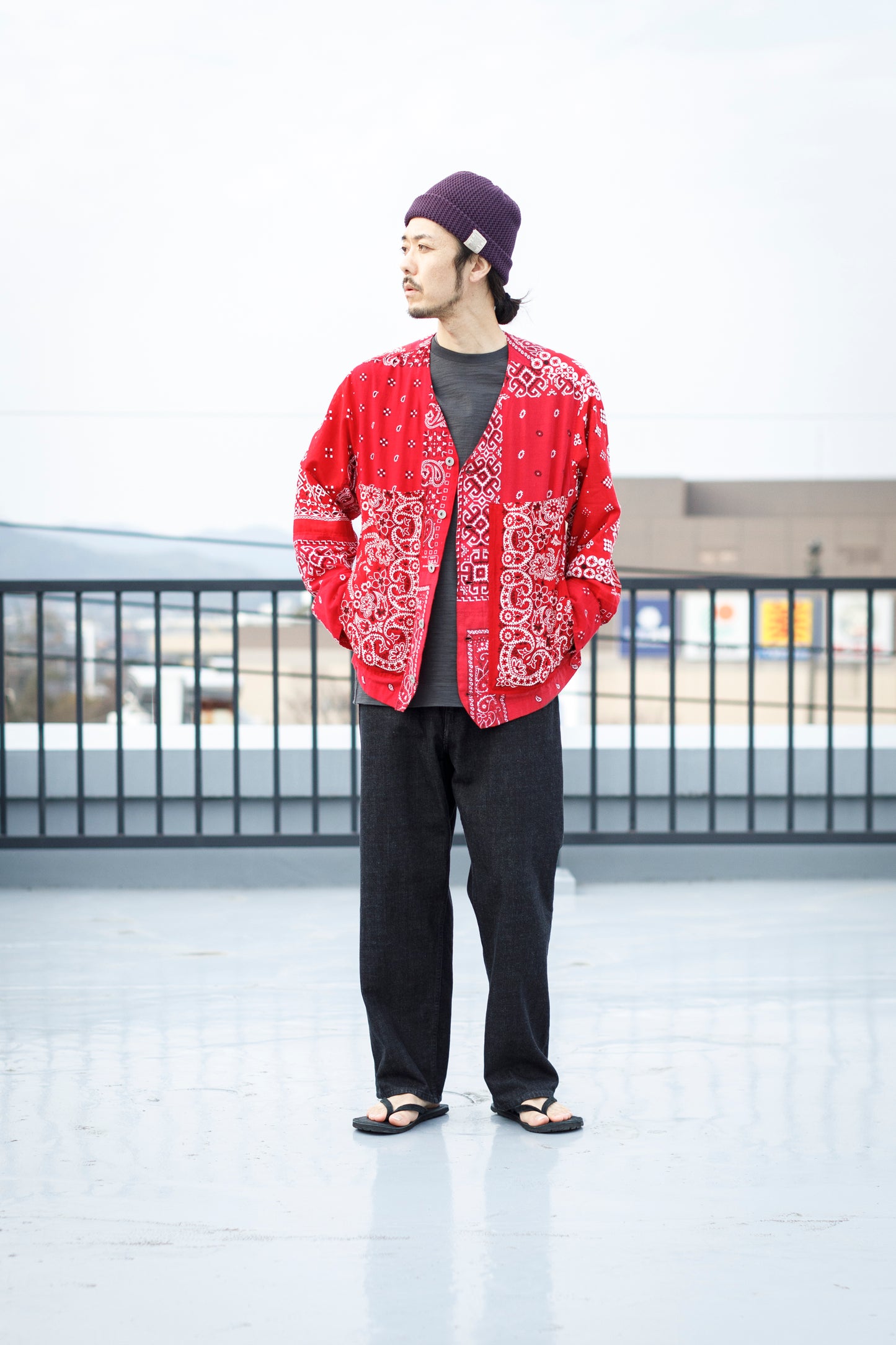 CHANGES CH5043 Remake Engineer Jacket(Used Bandana) - Type A