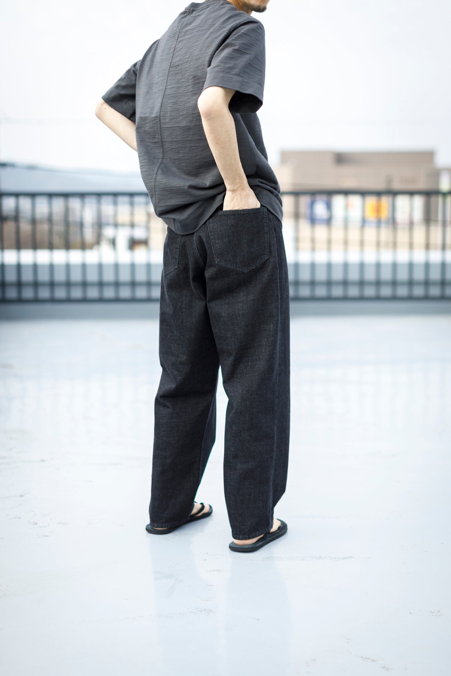 Nikki ESSENTIAL PIECE /  Organic Cotton Denim 5Poket - Black