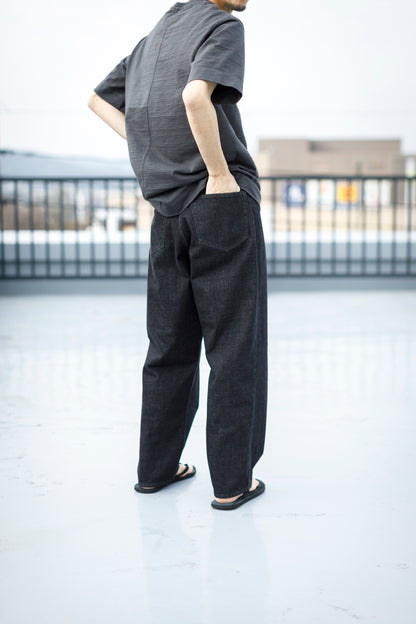 Nikki ESSENTIAL PIECE /  Organic Cotton Denim 5Poket - Black