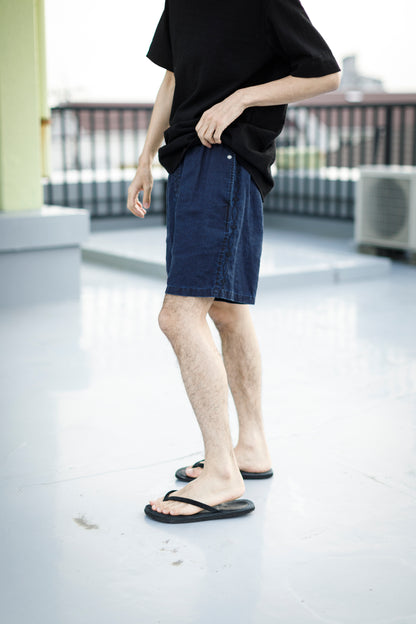 SARTO / 261-11003 SHORT PANTS - INDIGO LINEN