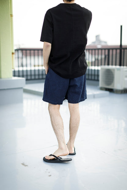 SARTO / 261-11003 SHORT PANTS - INDIGO LINEN