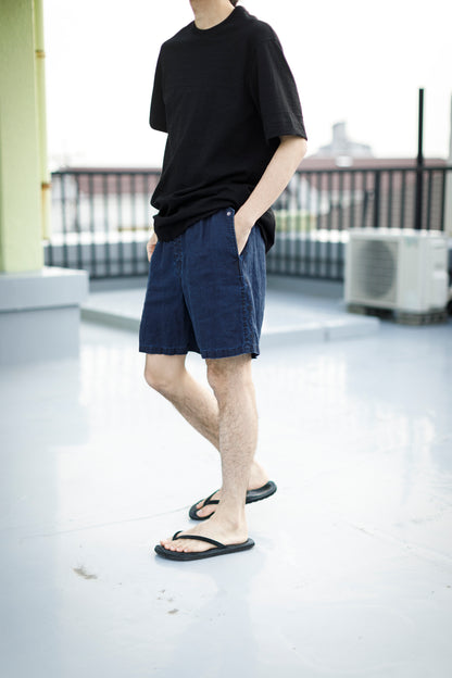 SARTO / 261-11003 SHORT PANTS - INDIGO LINEN