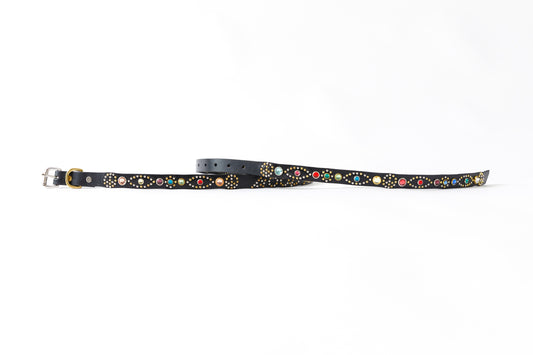 GOODKARMA DEVELOPMENT Narrow Studs Belt "ASHBURY"  ブラック サイズ2(32インチ)