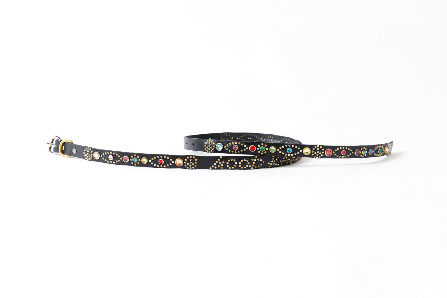 GOODKARMA DEVELOPMENT Narrow Studs Belt "ASHBURY"  ブラック サイズ2(32インチ)