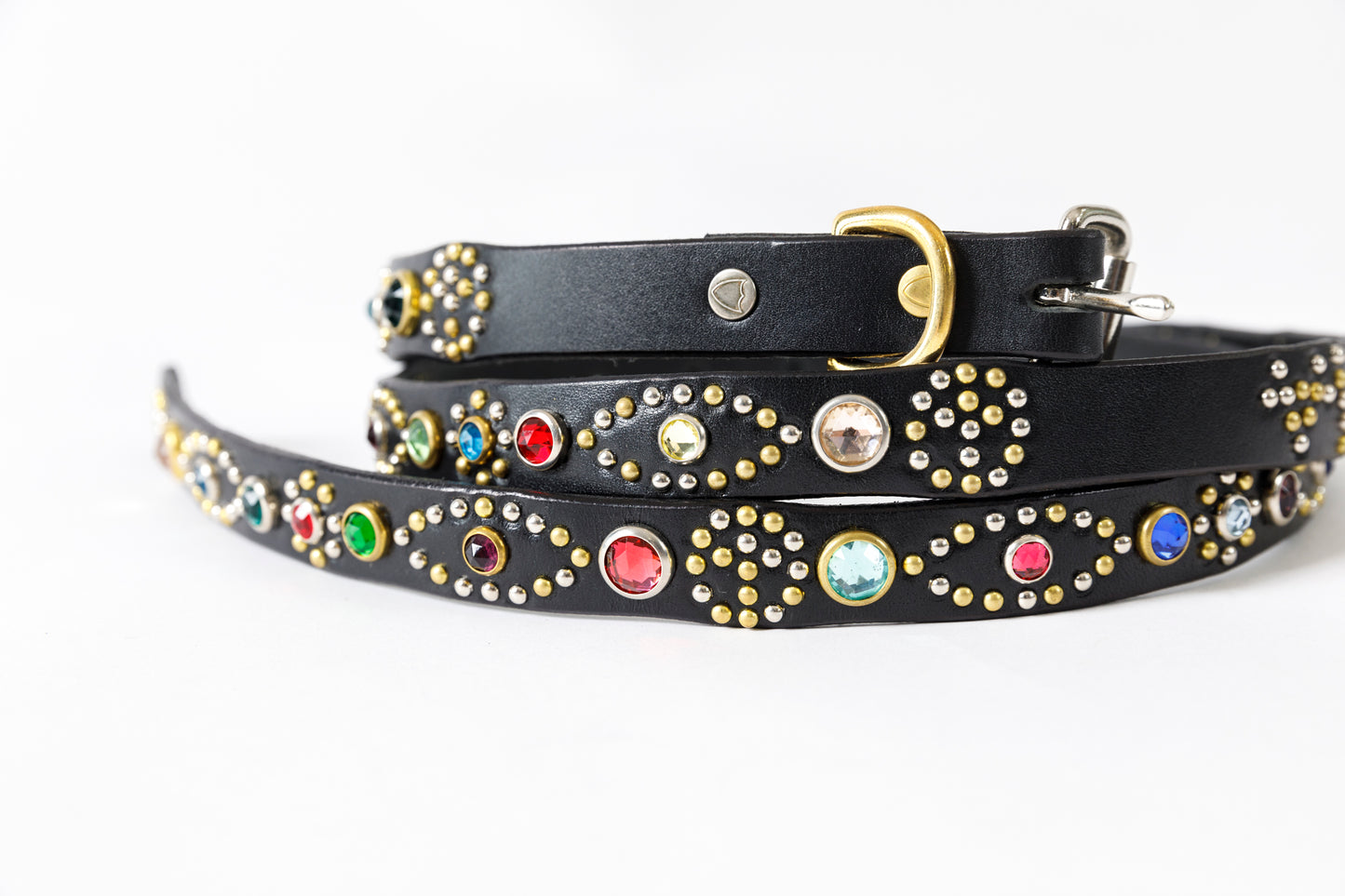 GOODKARMA DEVELOPMENT Narrow Studs Belt "ASHBURY"  ブラック サイズ4(36インチ) Type A