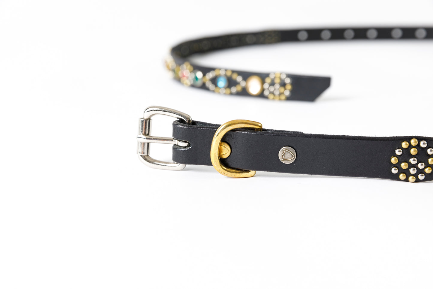 GOODKARMA DEVELOPMENT Narrow Studs Belt "ASHBURY"  ブラック サイズ4(36インチ) Type A