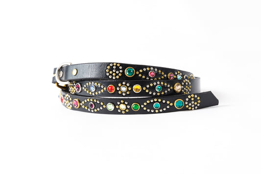 GOODKARMA DEVELOPMENT Narrow Studs Belt "ASHBURY"  ブラック サイズ4(36インチ) Type B