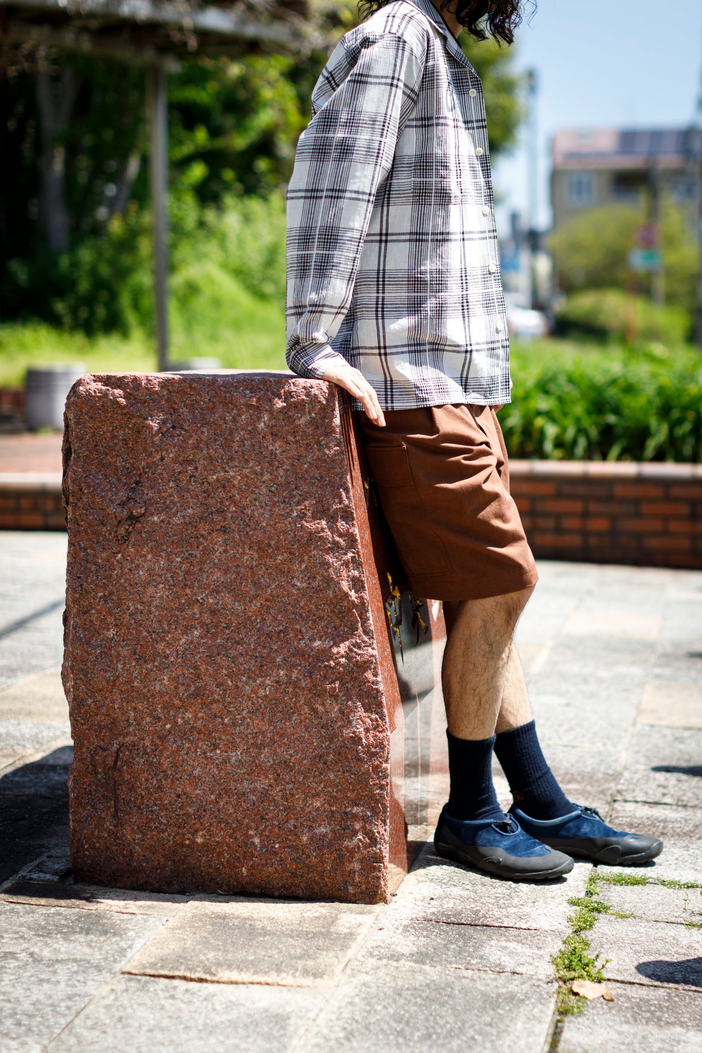 Willow Pants /  P-037 Brown(柿渋染め)