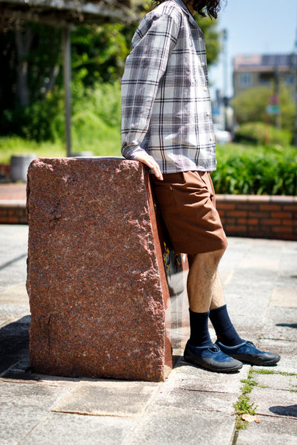Willow Pants /  P-037 Brown(柿渋染め)