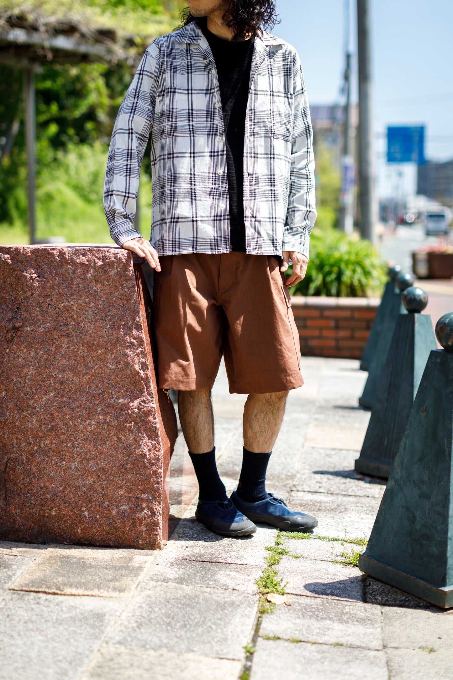 Willow Pants /  P-037 Brown(柿渋染め)