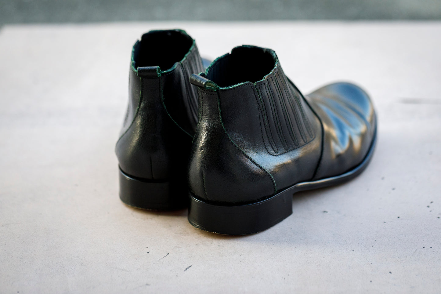 PETROSOLAUM / 81106-PO03 Side gore / Cordvan butt - Green / Black