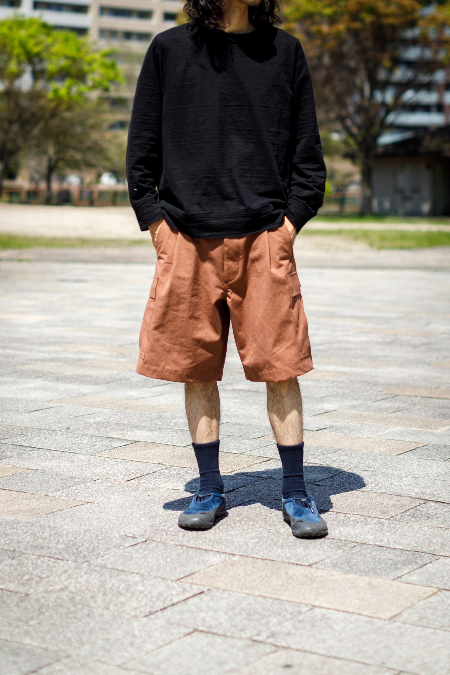 Willow Pants /  P-037 Brown(柿渋染め)