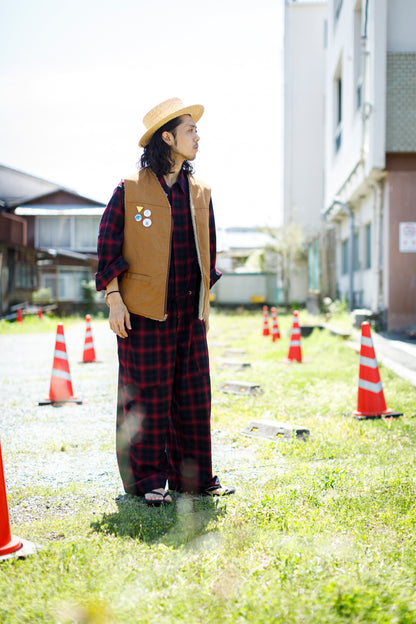 THE FACTORY MADE / HANAMUGI BOATER HAT【FM009】