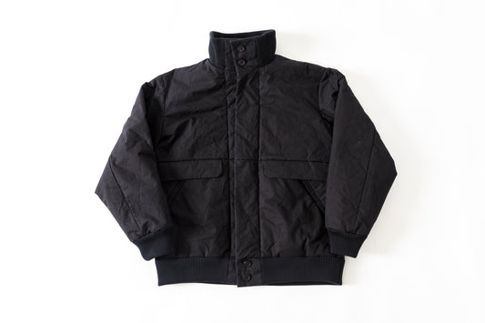 山内 25222-co / シールドコットン・ヘビークロス中綿入りブルゾン - Black