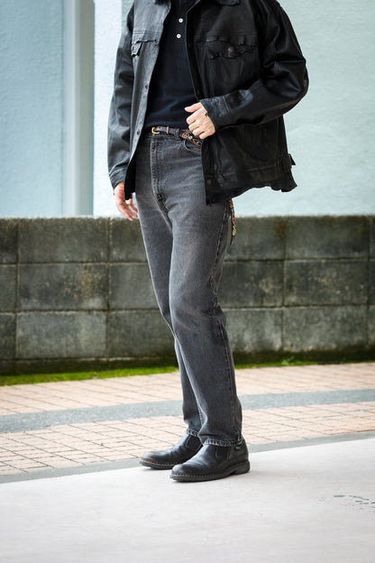 GOODKARMA DEVELOPMENT Narrow Studs Belt "ASHBURY"  ブラウン サイズ4(36インチ)