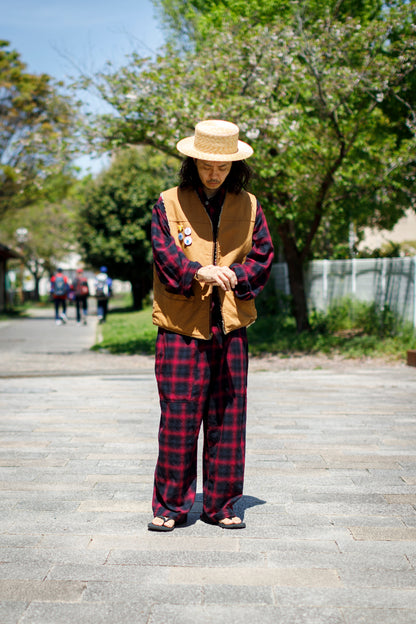 THE FACTORY MADE / HANAMUGI BOATER HAT【FM009】