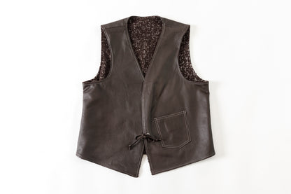 Willow Pants / P-033 BROWN LEATHER × BROWN 杢