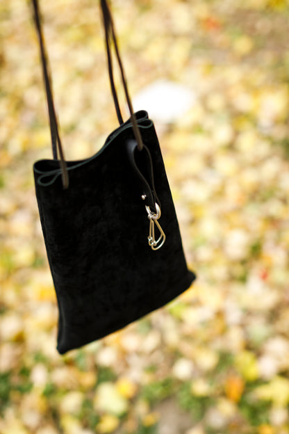 AMIACALVA / AK025 GUIDI&ROSELLINI 2RING KEY HOLDER - Black