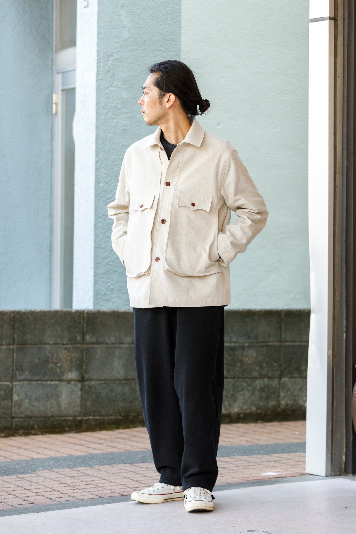 WONDER ROOM WWH-003 "WHALE" Sweat Slacks - Black
