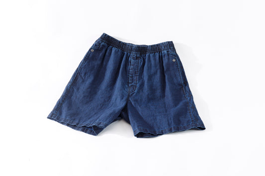 SARTO / 261-11003 SHORT PANTS - INDIGO LINEN