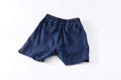SARTO / 261-11003 SHORT PANTS - INDIGO LINEN