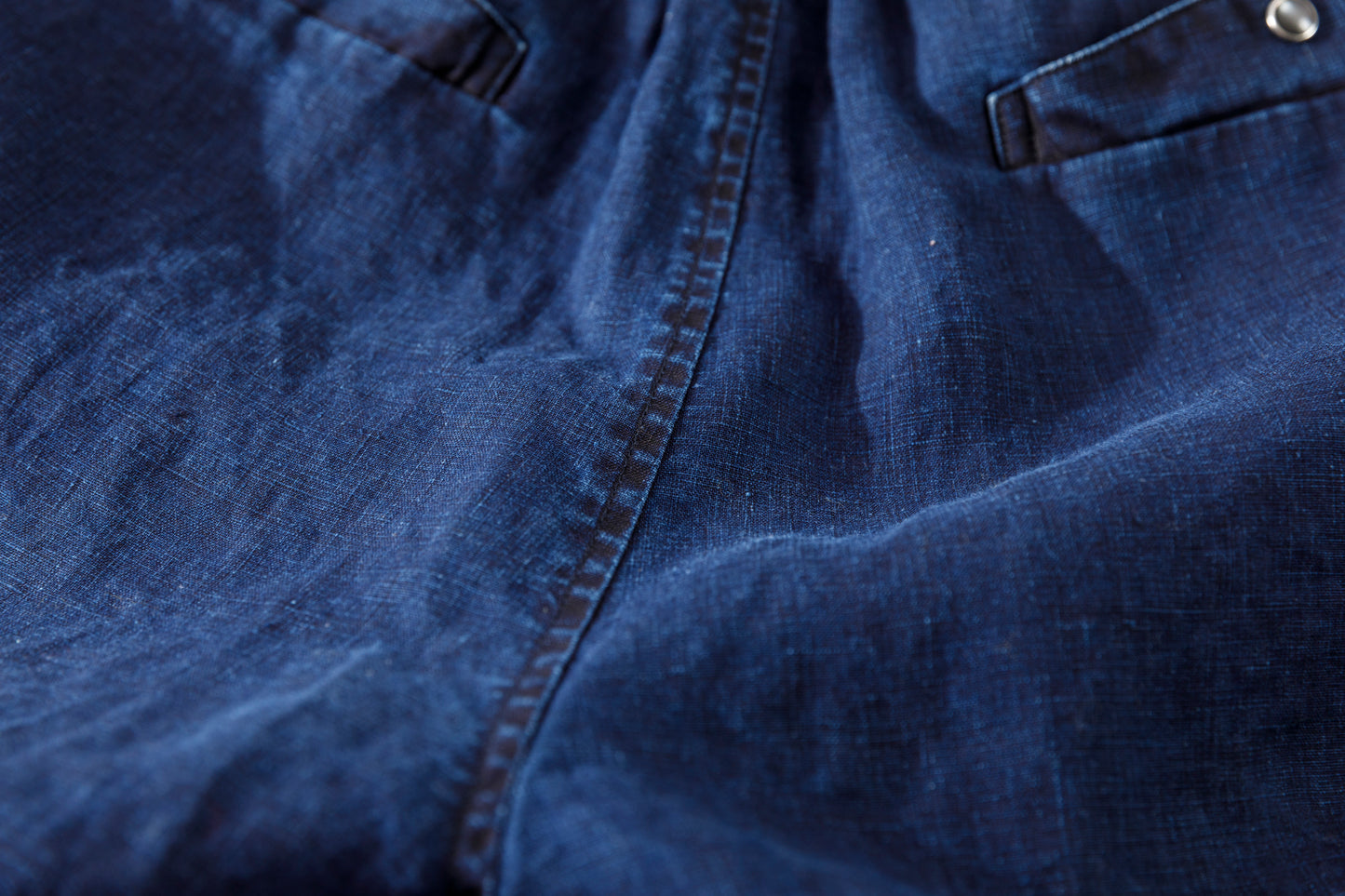 SARTO / 261-11003 SHORT PANTS - INDIGO LINEN