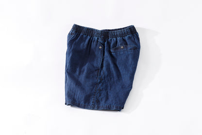 SARTO / 261-11003 SHORT PANTS - INDIGO LINEN