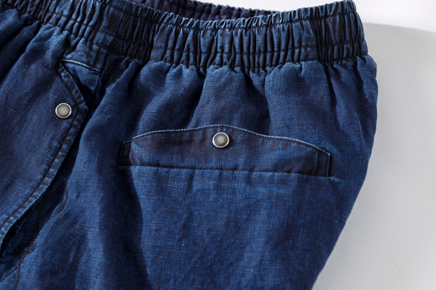 SARTO / 261-11003 SHORT PANTS - INDIGO LINEN