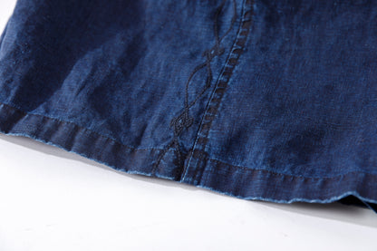 SARTO / 261-11003 SHORT PANTS - INDIGO LINEN