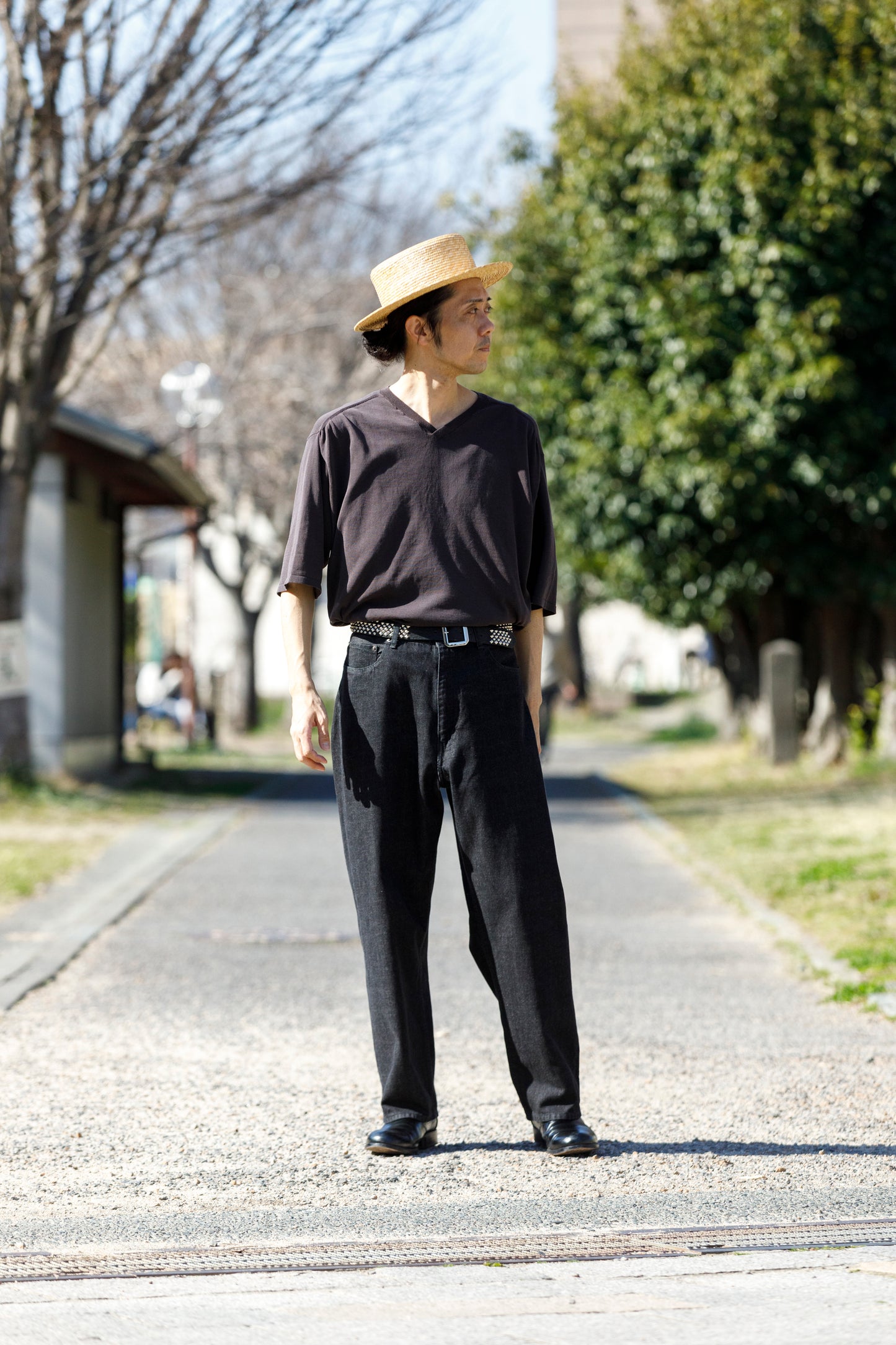 THE FACTORY MADE / HANAMUGI BOATER HAT【FM009】