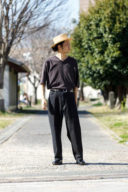THE FACTORY MADE / HANAMUGI BOATER HAT【FM009】