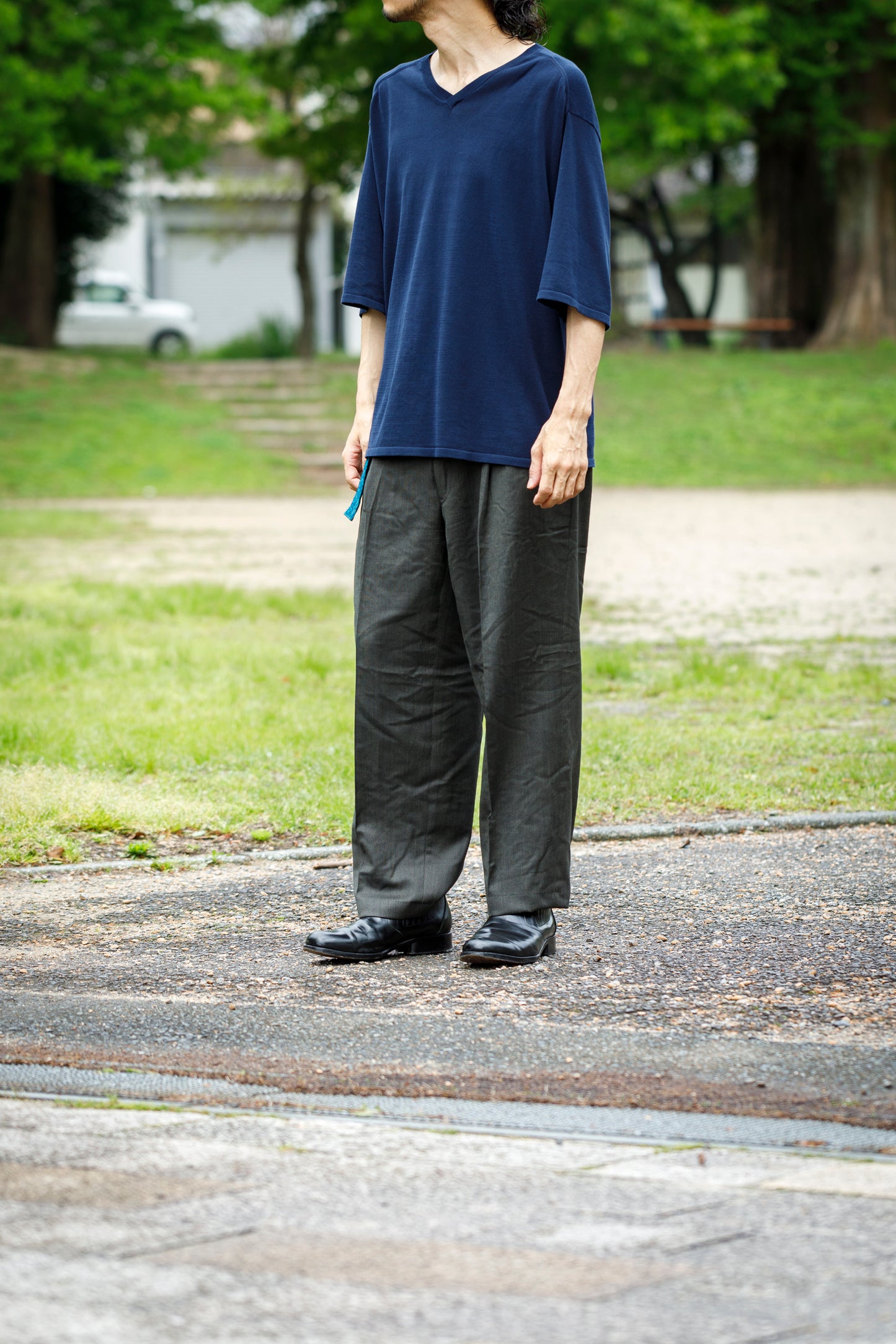 CHANGES / CH4108 Remake Slacks Pants (刺子ベルト) - Type A