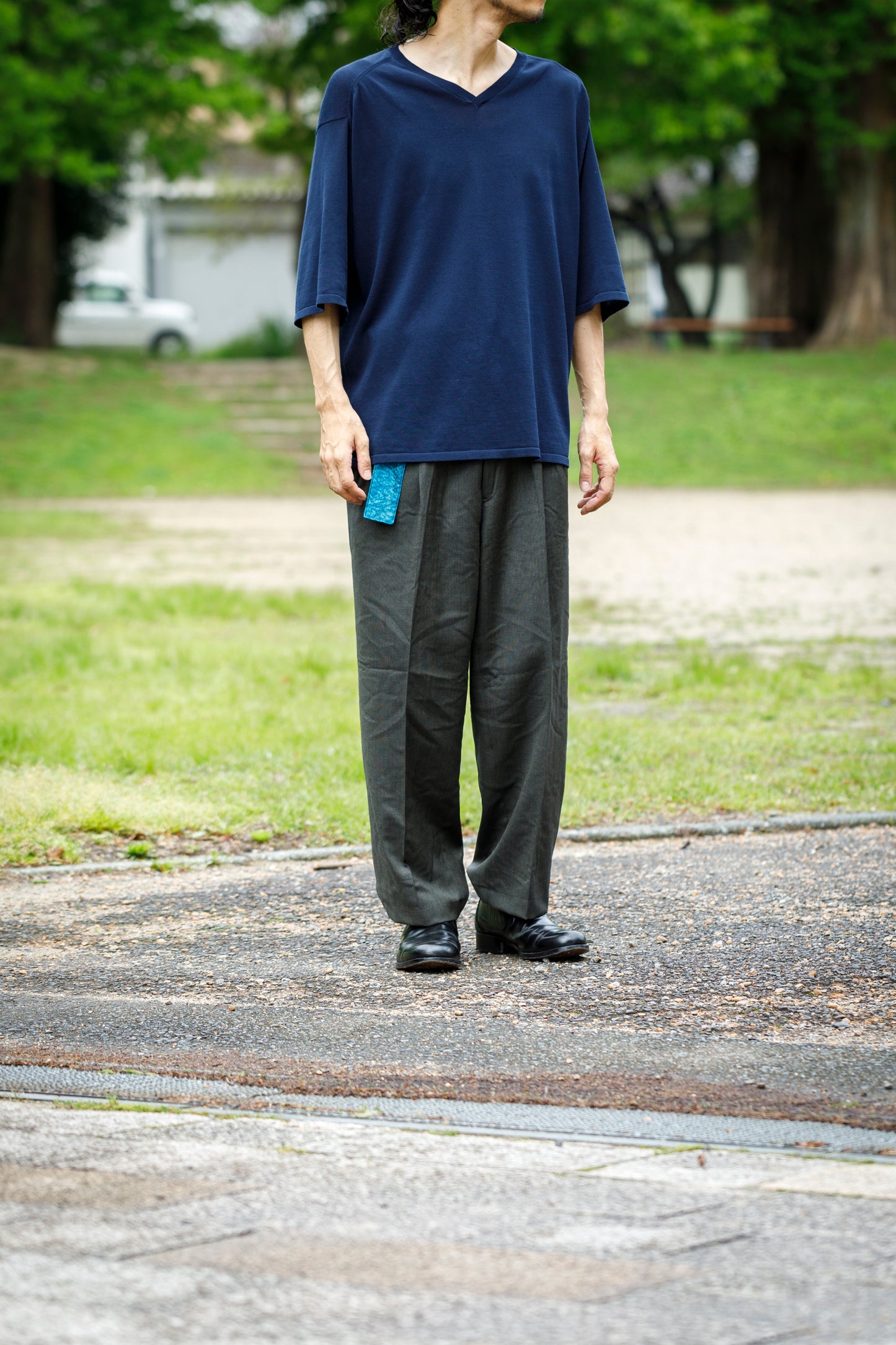 CHANGES / CH4108 Remake Slacks Pants (刺子ベルト) - Type A