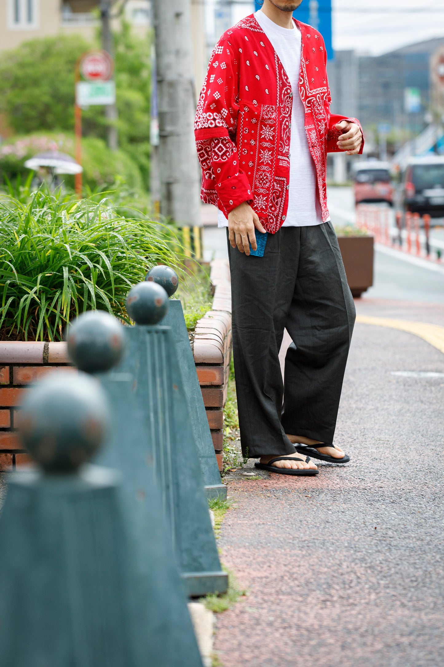 CHANGES / CH4108 Remake Slacks Pants (刺子ベルト) - Type A