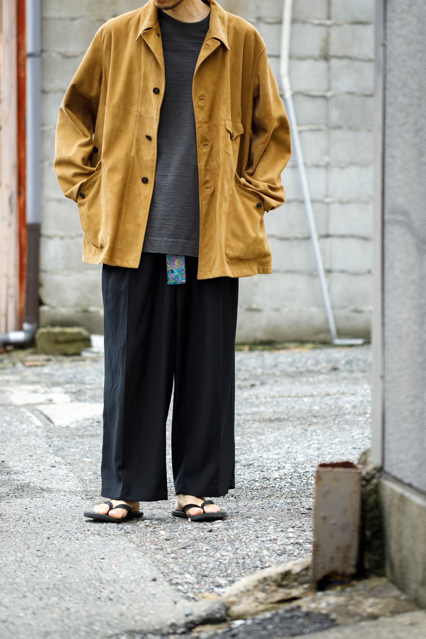 SARTO 261-01001 Half Coat(Metis Goat Suede Leather) - Brown Gold