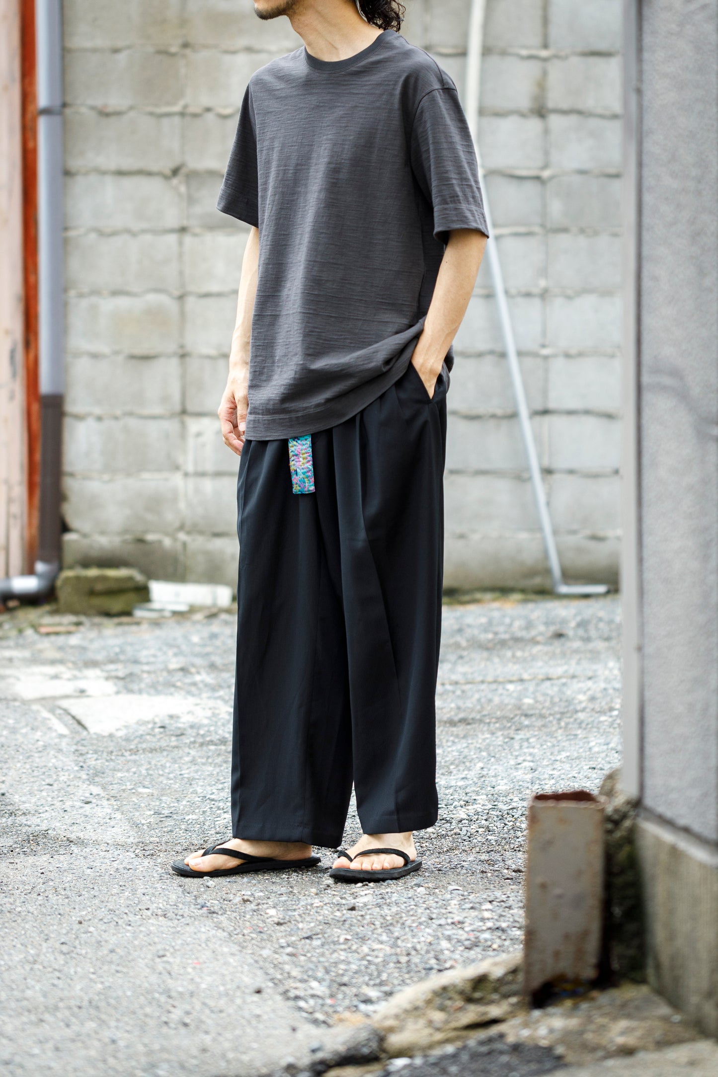 CHANGES / CH4108 Remake Slacks Pants (刺子ベルト) - Type B