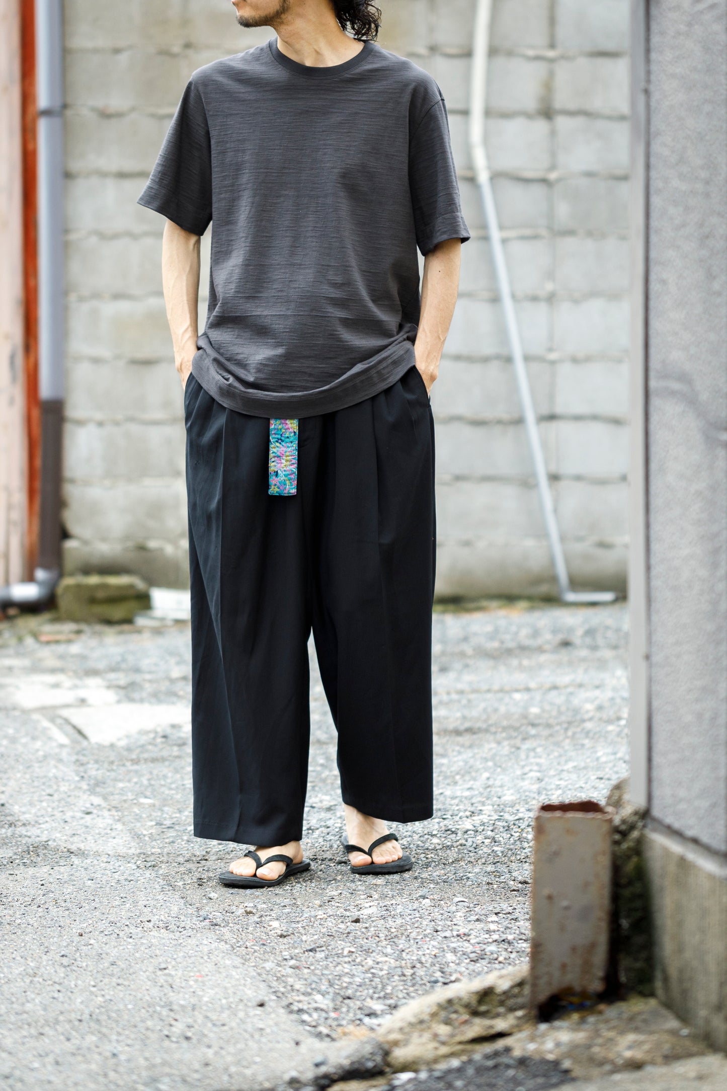 CHANGES / CH4108 Remake Slacks Pants (刺子ベルト) - Type B