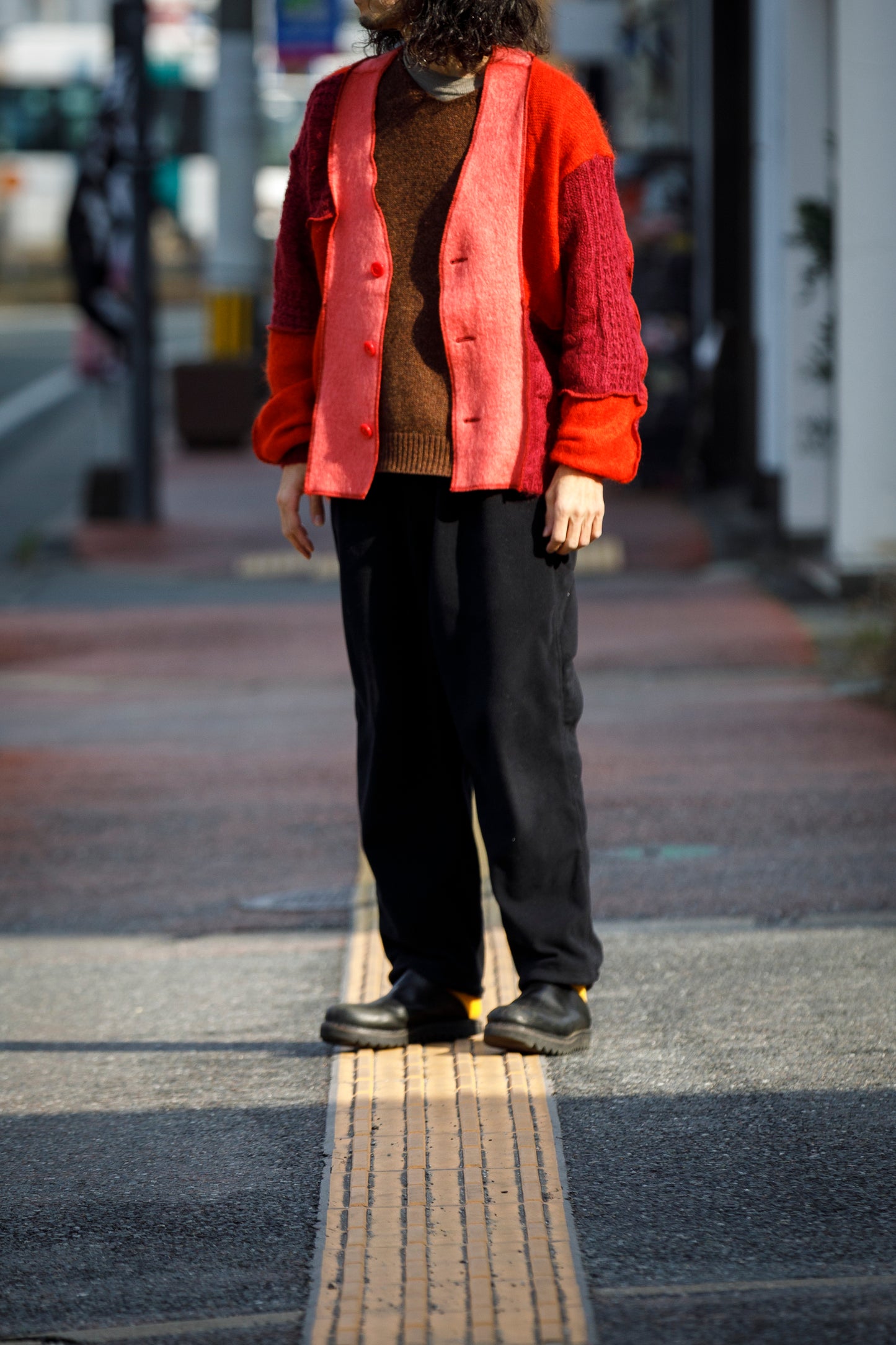 CHANGES / CH5061 Mohair Cardigan - Red